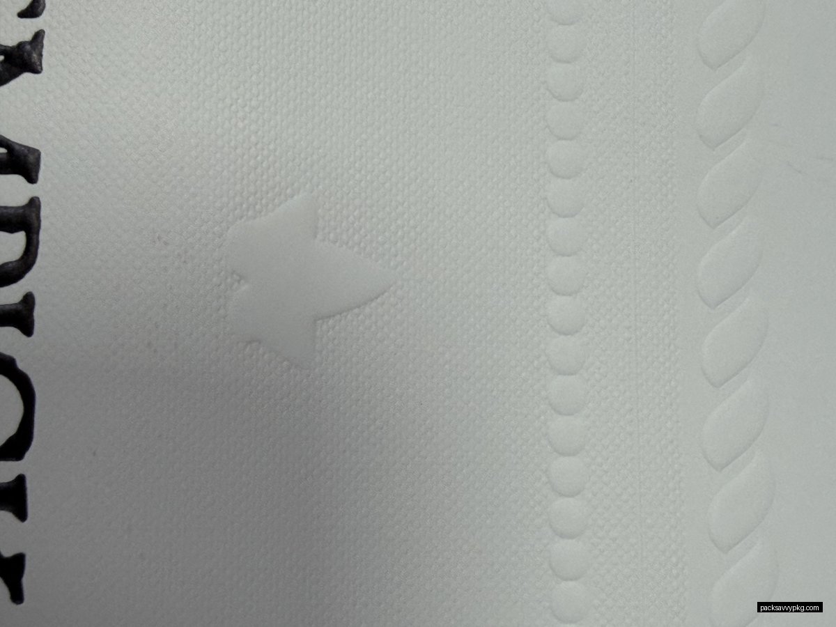 Embossing on White Kraft